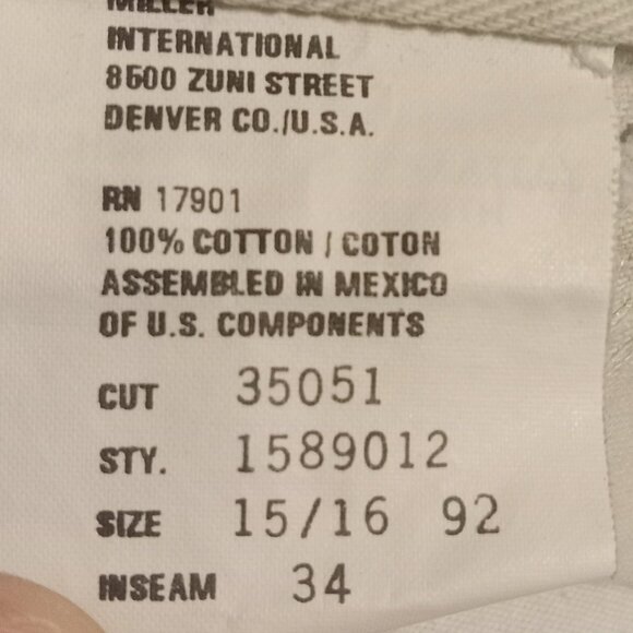 Rockies Women's VTG High Waisted Bareback Western Jeans 1589012 Size 15/16 - Picture 8 of 9